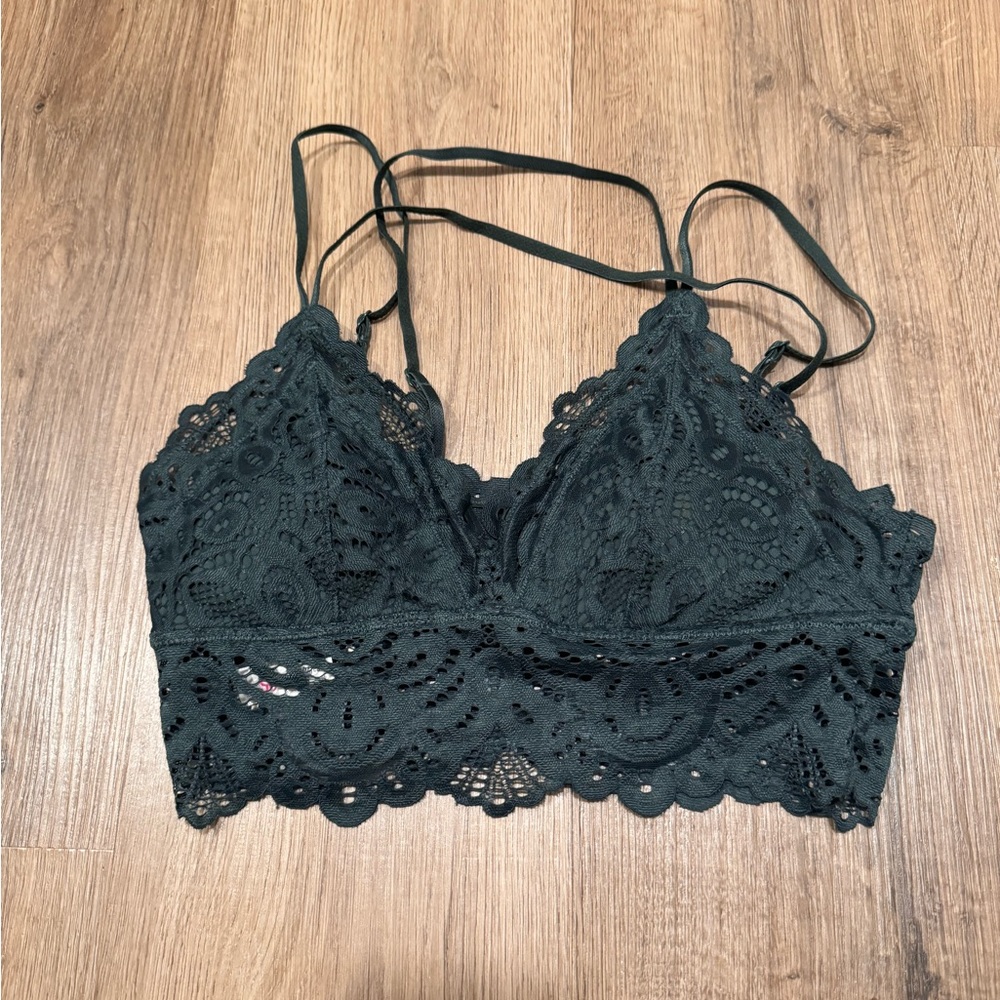 Emerald green bralette